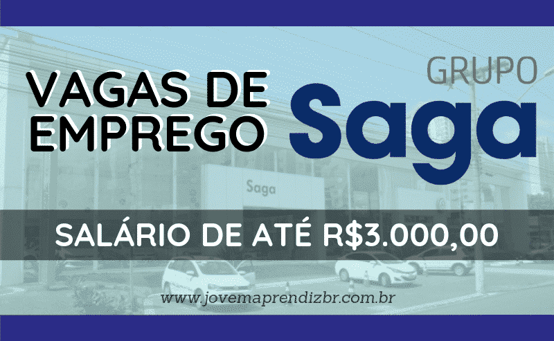 Vagas de Emprego Grupo Saga